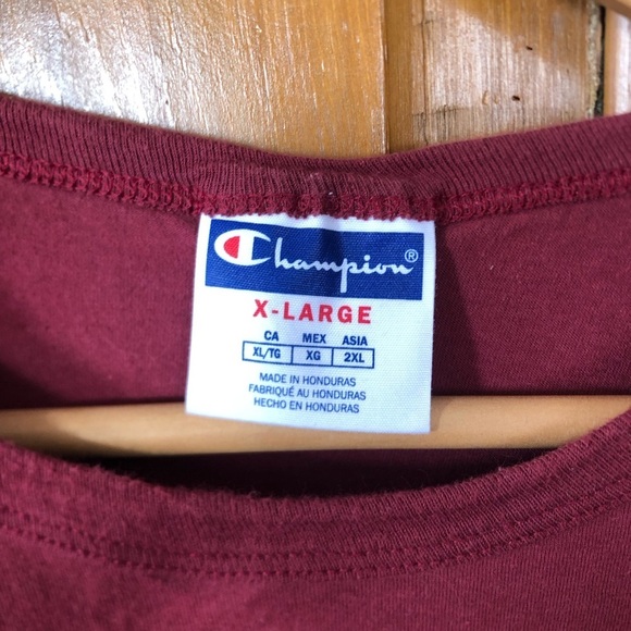 CHAMPION Burgundy Tee - Picture 5 of 9